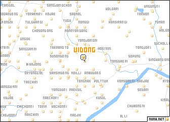 map of Ŭi-dong