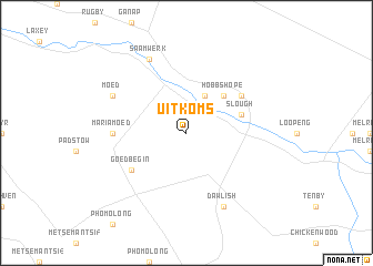 map of Uitkoms
