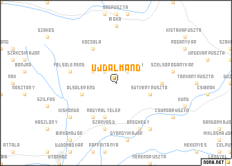 map of Újdalmand