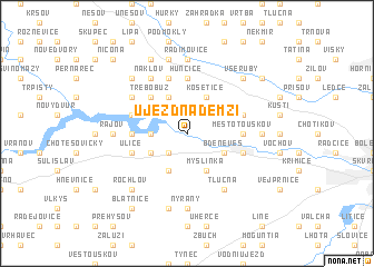 map of Újezd nade Mží