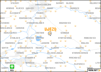 map of Újezd