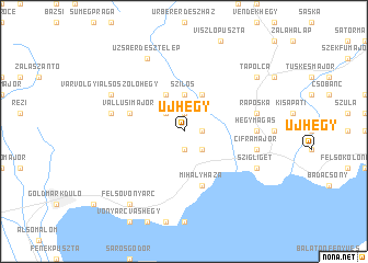 map of Újhegy