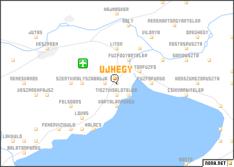 map of Újhegy