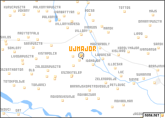 map of Újmajor