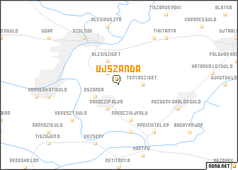 map of Újszanda