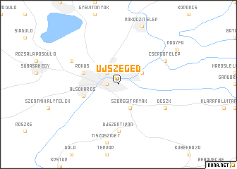 map of Újszeged