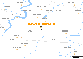 map of Újszentmargita