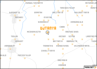 map of Újtanya
