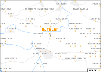 map of Újtelep