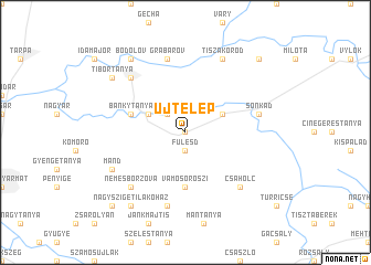 map of Újtelep