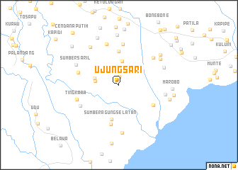 map of Ujungsari
