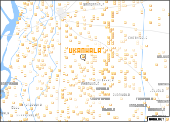 map of Ukānwāla
