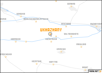 map of Ukhazhany