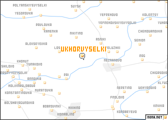 map of Ukhor\