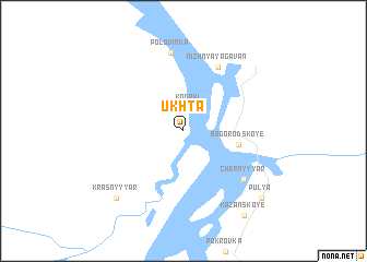 map of Ukhta