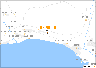 map of Ukishima