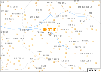 map of Ukotići