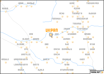 map of Ukpan