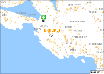 map of Ukropci