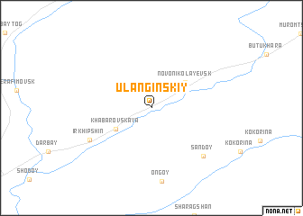 map of Ulanginskiy