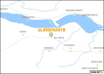 map of Ulanovskaya