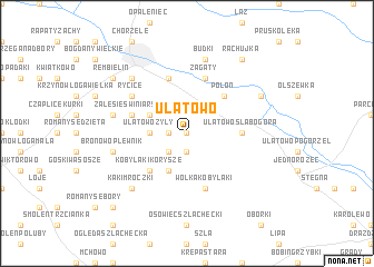 map of Ulatowo