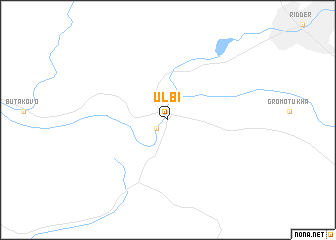 map of Ülbi