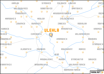 map of Úlehla