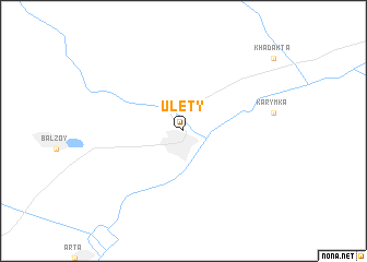map of Ulëty