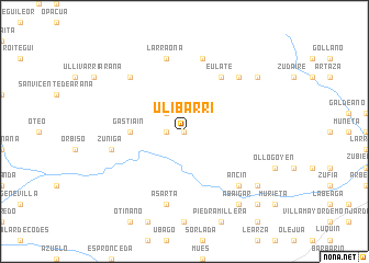 map of Ulibarri