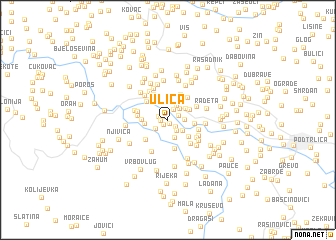 map of Ulica