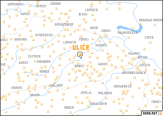 map of Ulice