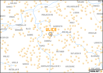 map of Ulice
