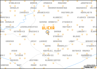 map of Ulička