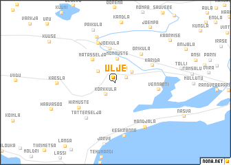 map of Ulje