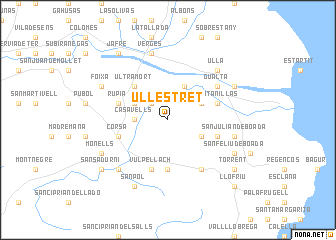 map of Ullestret
