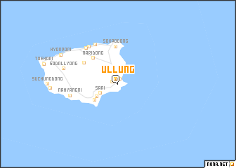 map of Ullŭng