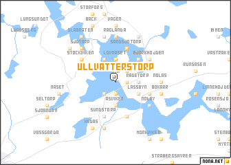 map of Ullvätterstorp