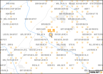map of Ulm