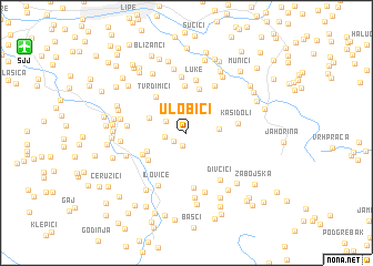 map of Ulobići