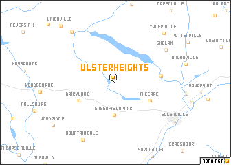 map of Ulster Heights