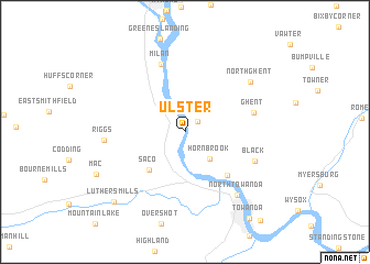 map of Ulster