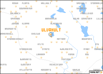 map of Ulvahult