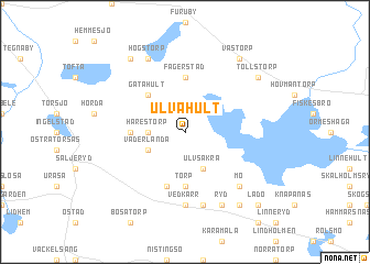 map of Ulvahult