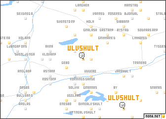map of Ulvshult