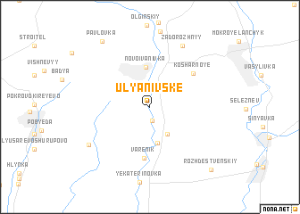 map of Ulyanivsʼke