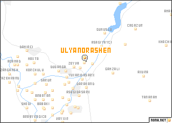 map of Ulʼya Norashen