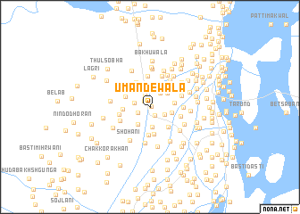 map of Umandewāla