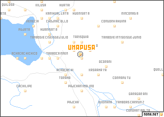 map of Umapusa
