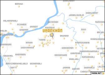map of Umar Khān